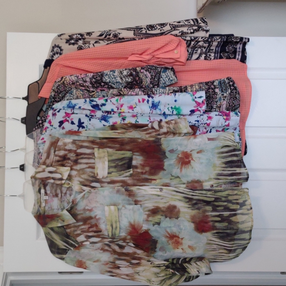 Women's Bundle of Five Size Large Blouse/Shirts